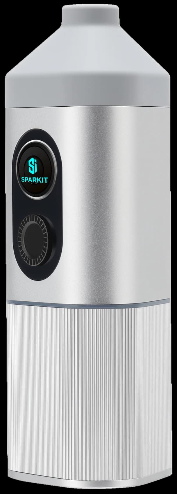 Silver SparkIt TRI with one side and the front controls visible