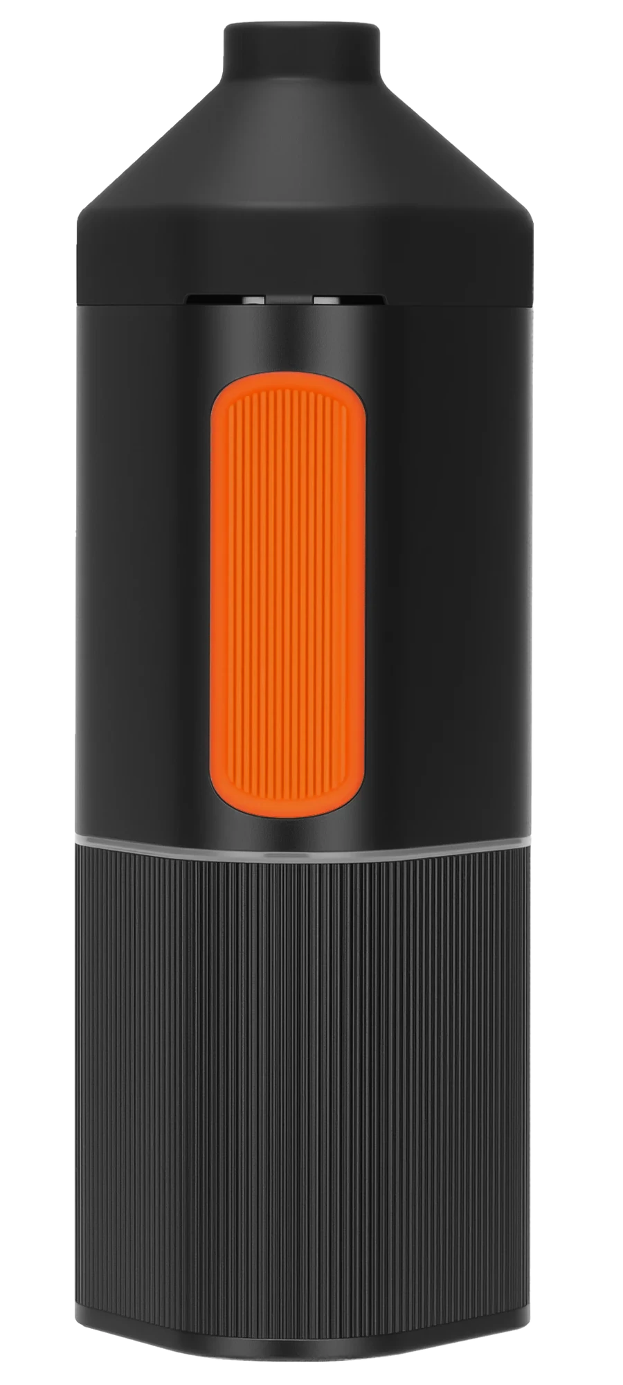 Rear of Graphite SparkIt TRI with the same orange silicone grip and grooved lower aluminum